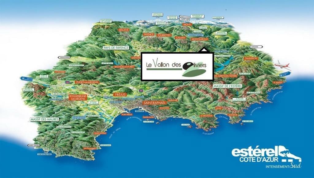 Le Vallon Des Oliviers Montauroux Buitenkant foto